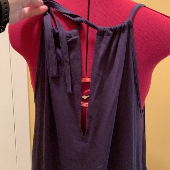 Harmont & Blaine Black Rushed Neckline with tie and keyhole tie closure in back - Picture 6 of 10